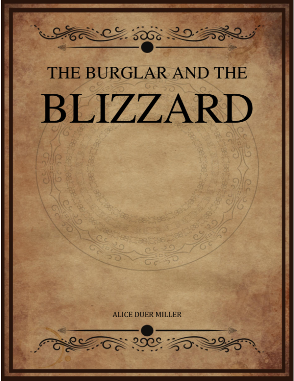 The Burglar And The Blizzard Miller Alice Duer.png